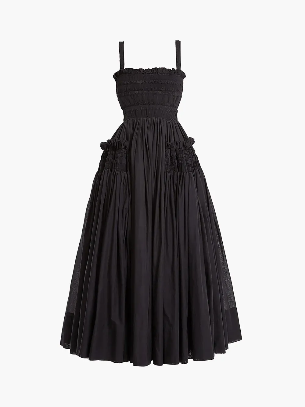 Cutout Back Ruffle Cami Dress