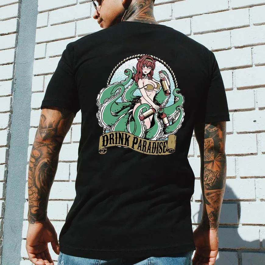 Drink Paradise Printed Men's T-shirt