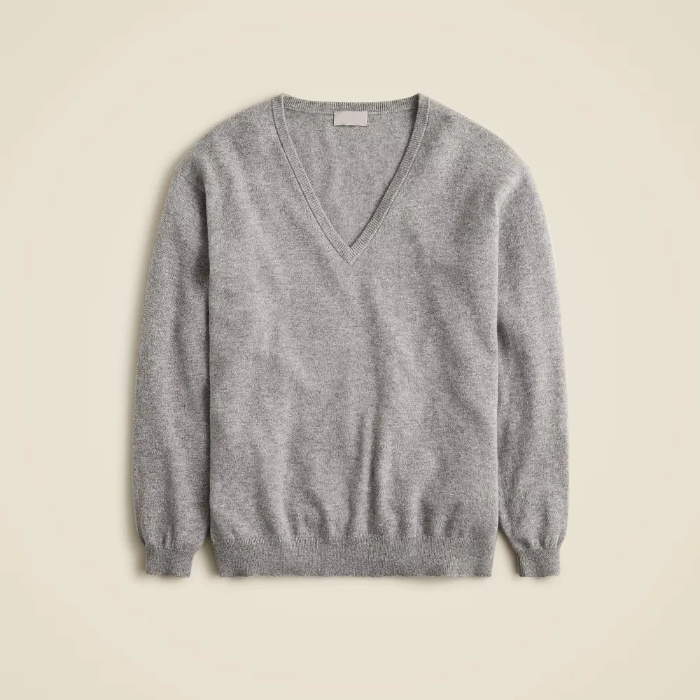 Cashmere relaxed V-neck sweater