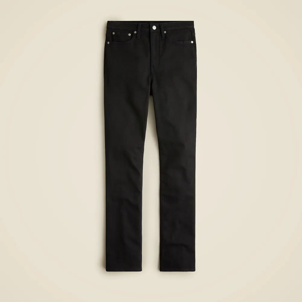 High-rise straight jean semi-stretch