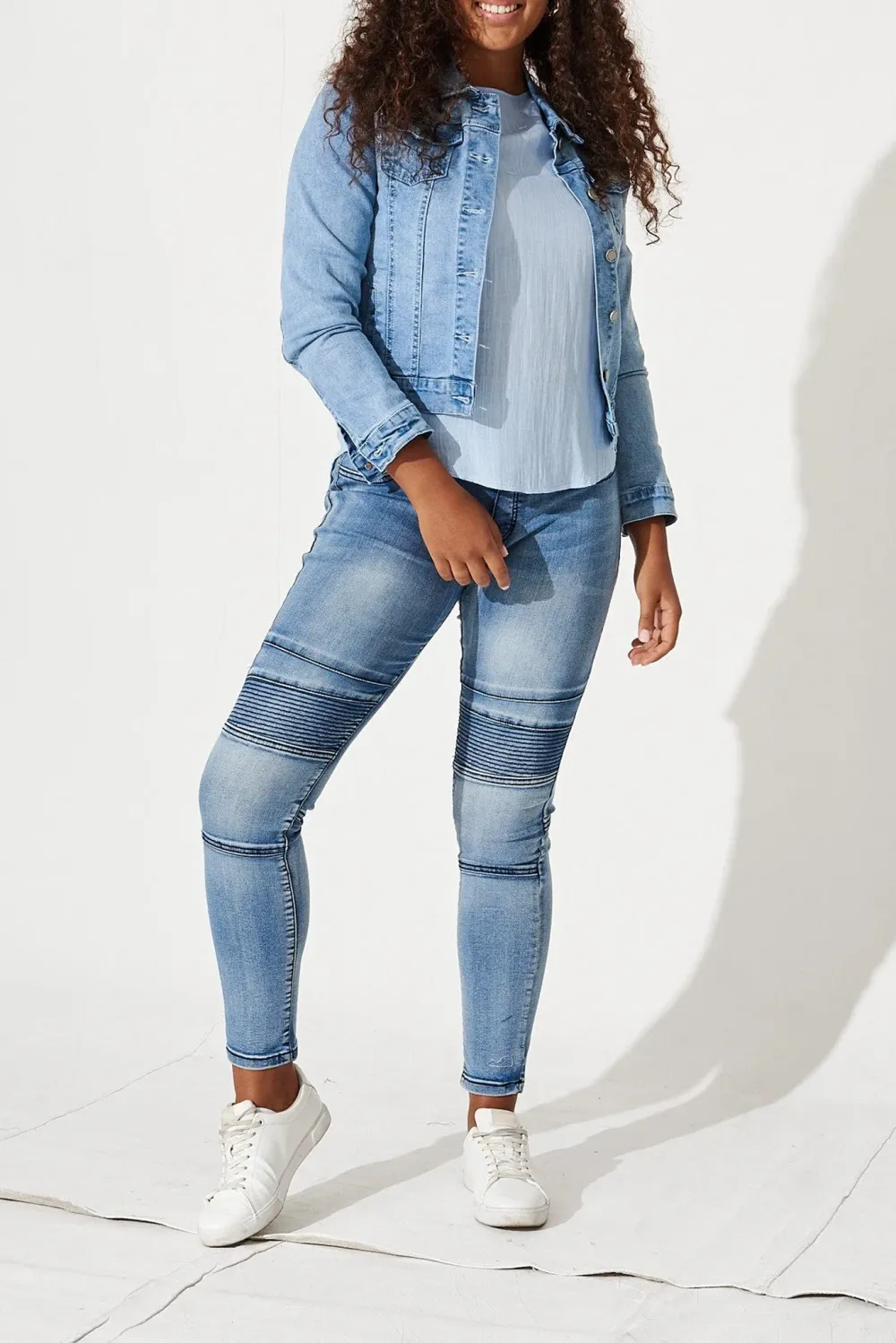 Light Blue High Waisted Skinny Jeans