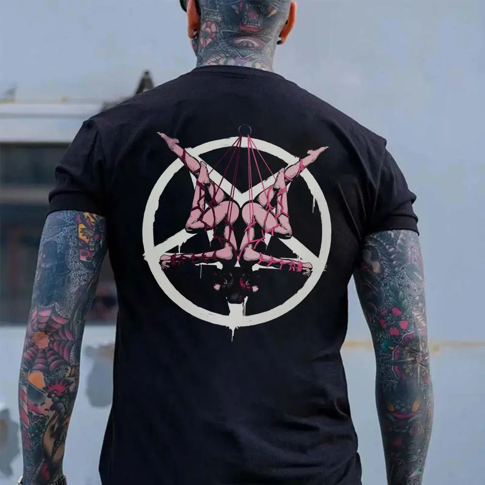 Satan Bondage Game Printed Men's T-shirt