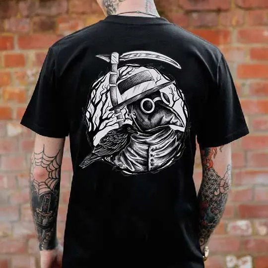 Plague Doctor Printed Men's T-shirt