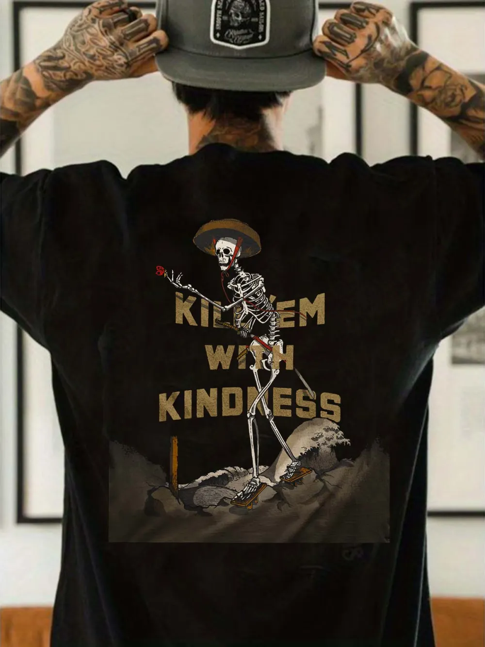 Kill 'Em With Kindness Printed Men's T-shirt