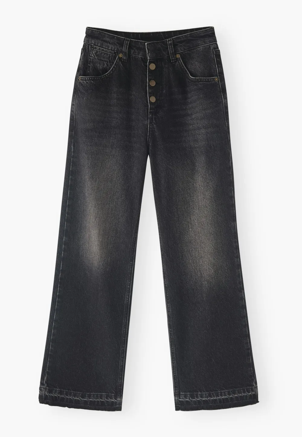 Let-down hem jeans
Recycled cotton