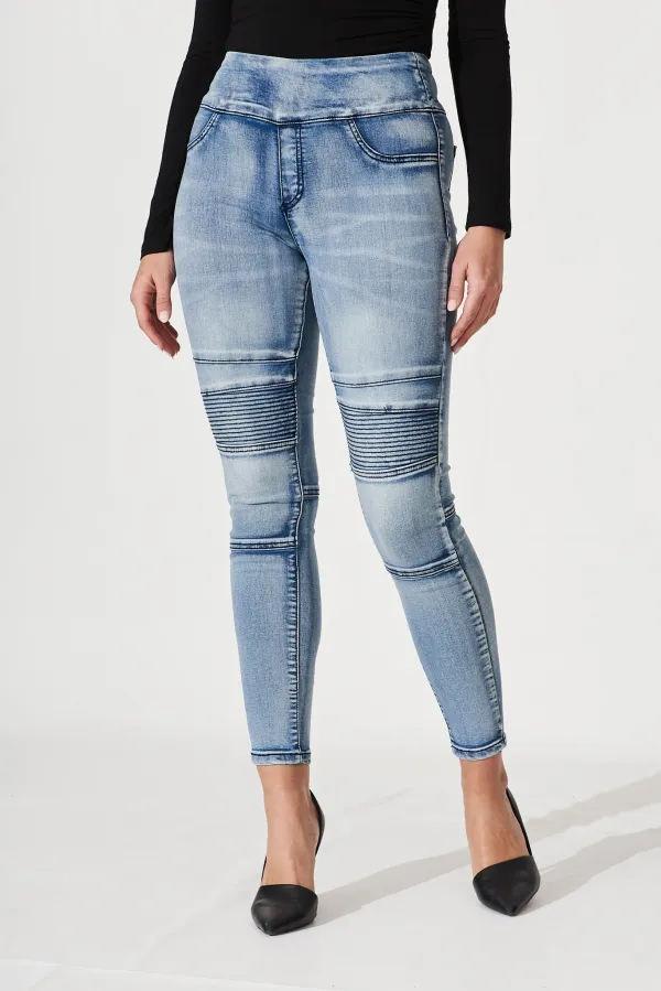 Light Blue High Waisted Skinny Jeans