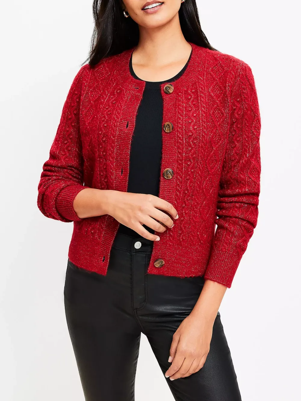 Bobble Cable Cardigan