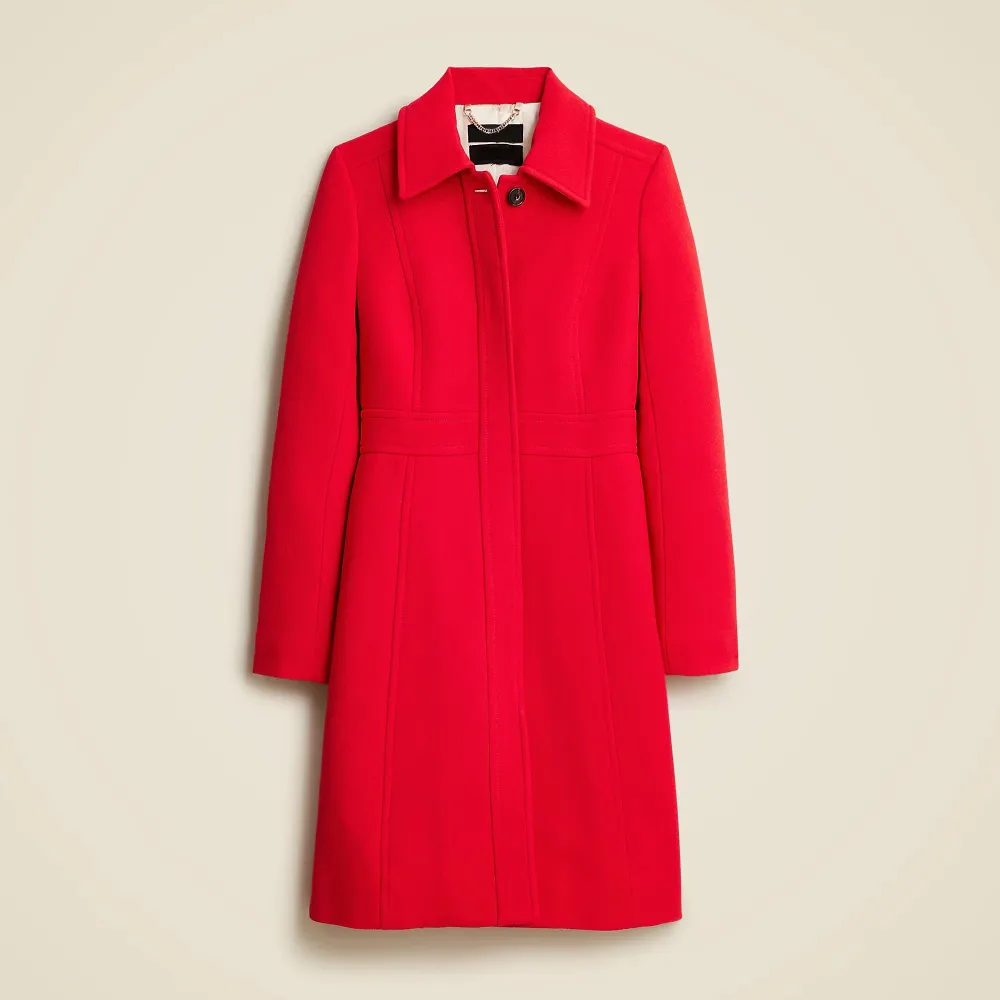 lady day topcoat double-cloth wool blend