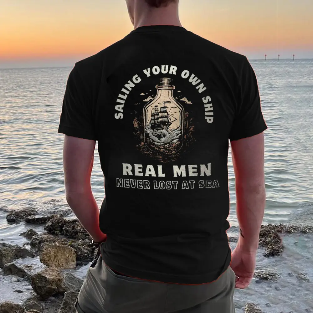 Sailing Your Own Ship Printed Men's T-shirt