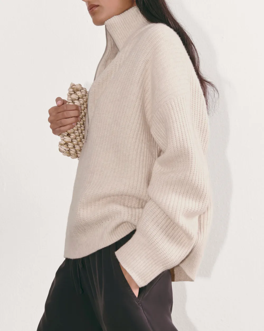 The Half-Zip Sweater in Luxe Merino