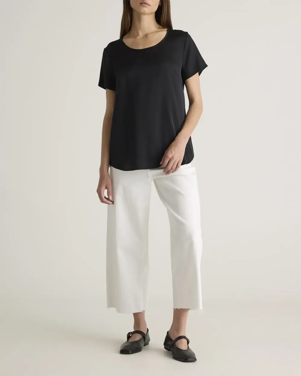 Washable Stretch Silk Tee