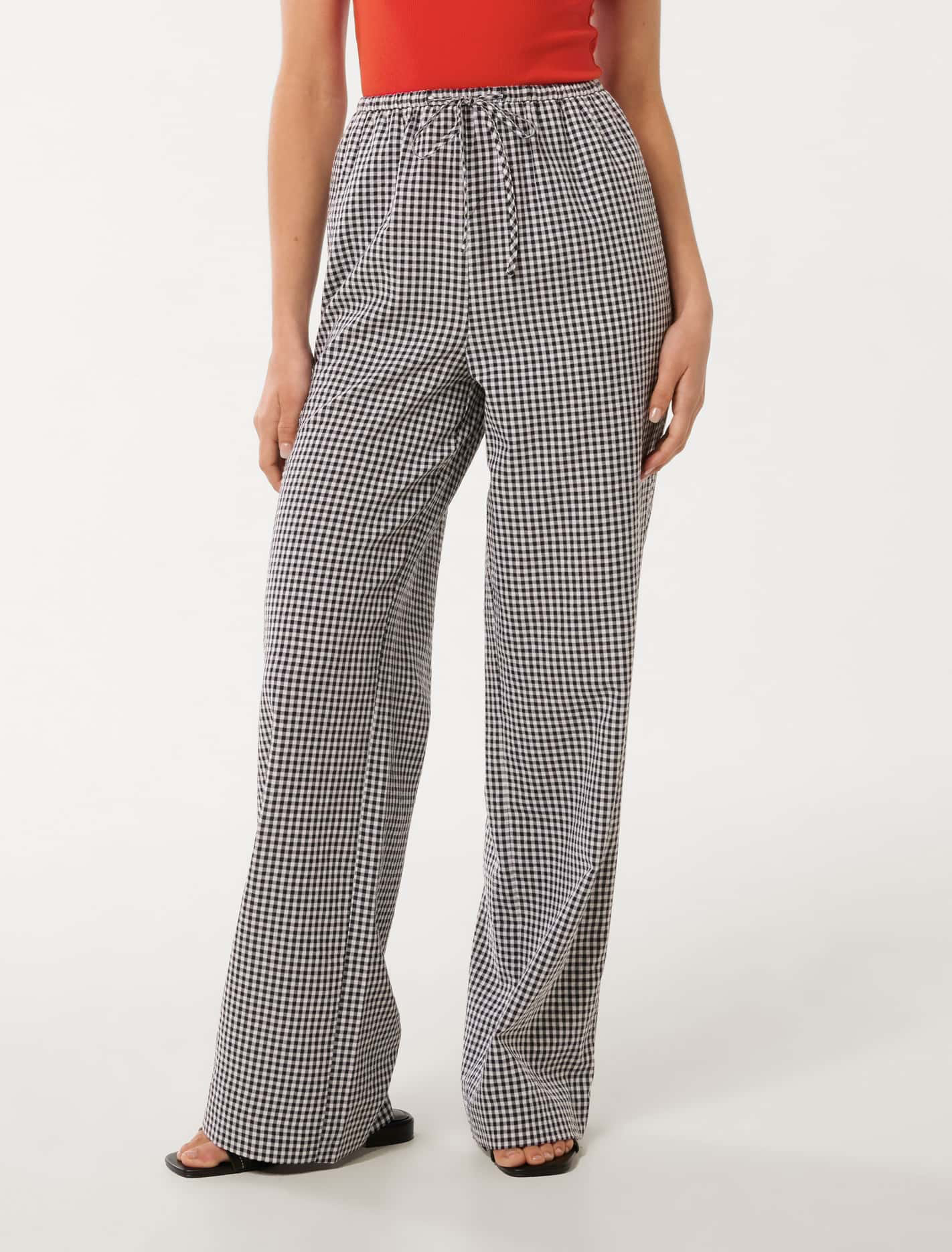 Minnie Gingham Wide Leg Pant