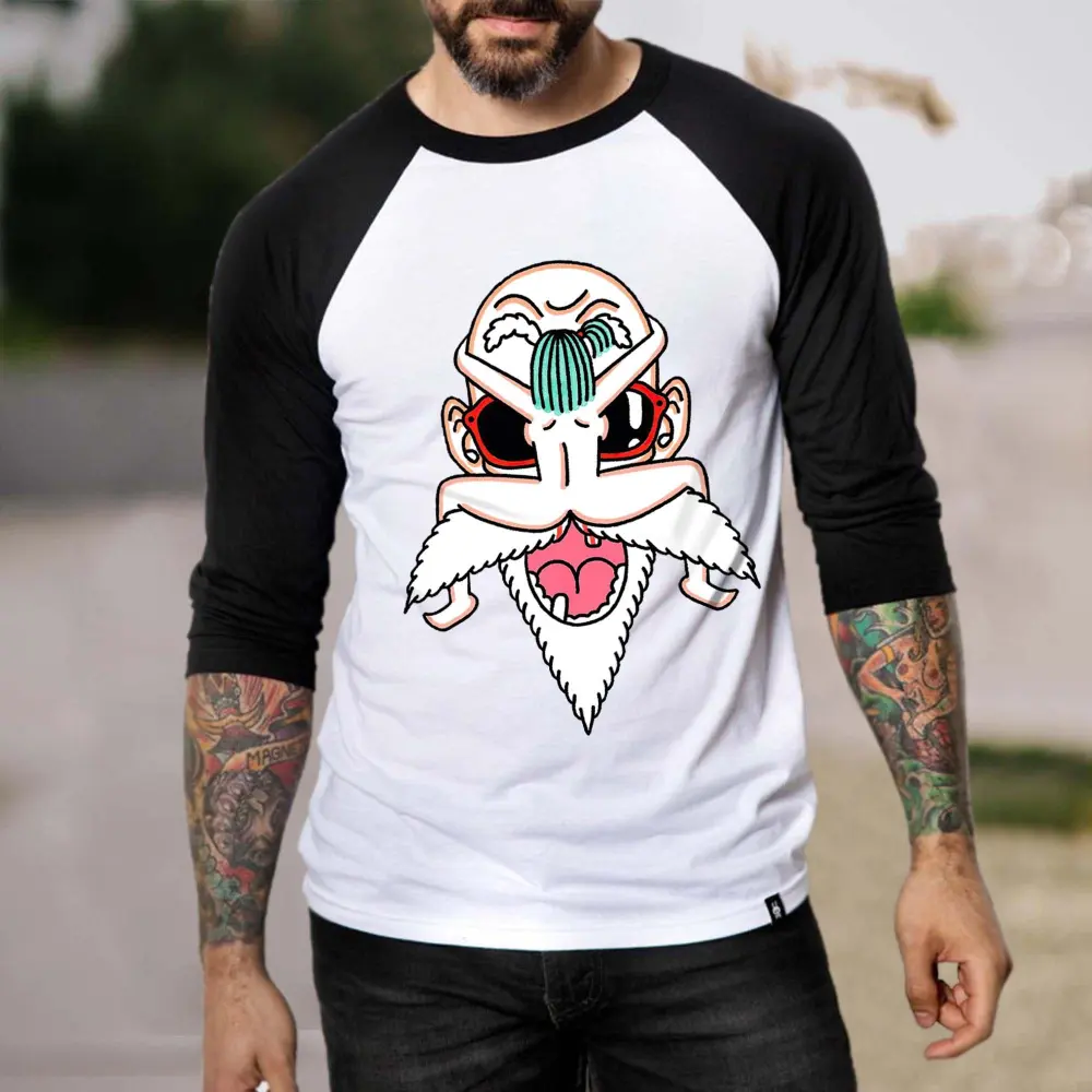Moustache Riding Printed Long Sleeve T-shirt