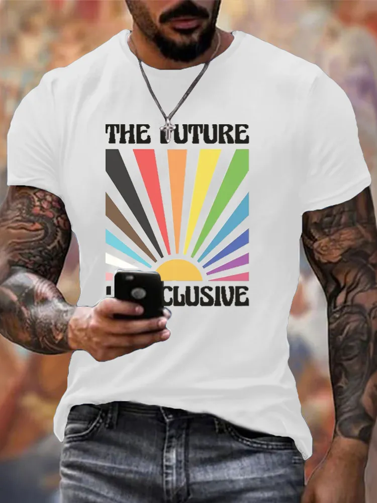 Men'S The Future Is Inclusive Round-Neck T-Shirt