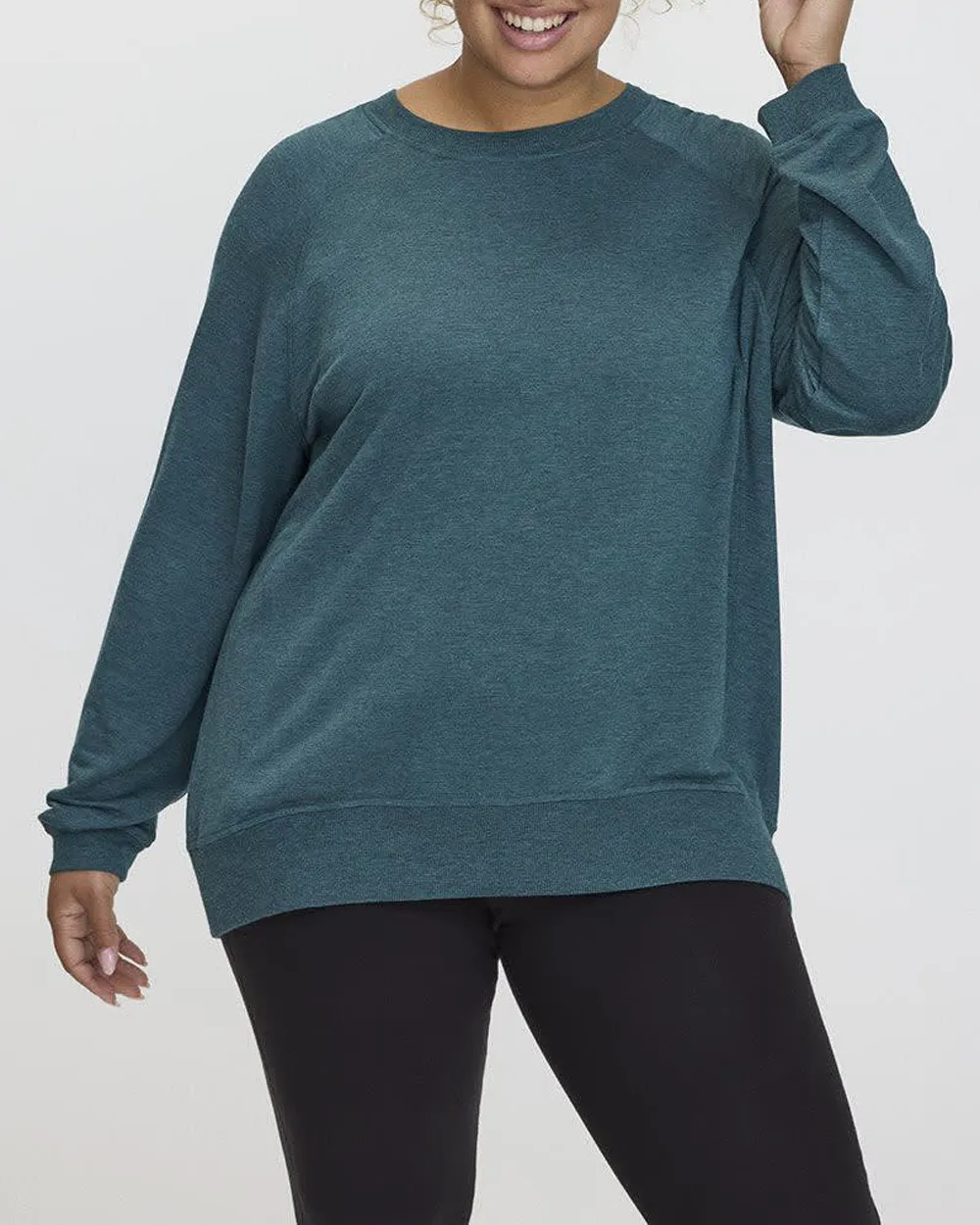 Long-Sleeve French Terry Sweatshirt - Hyba