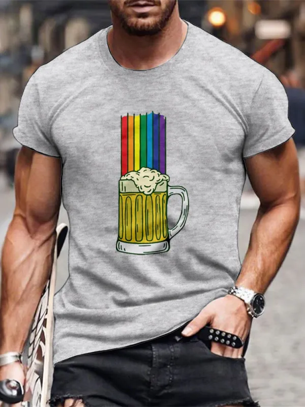 Beer Rainbow Men/Unisex T-Shirt