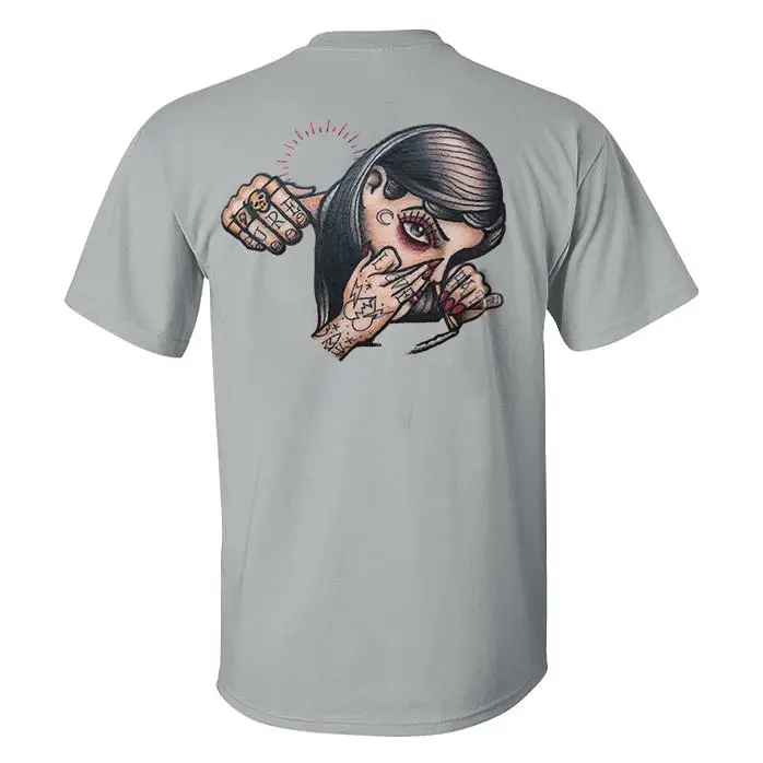 Tattoo Girl Printed Men's T-shirt