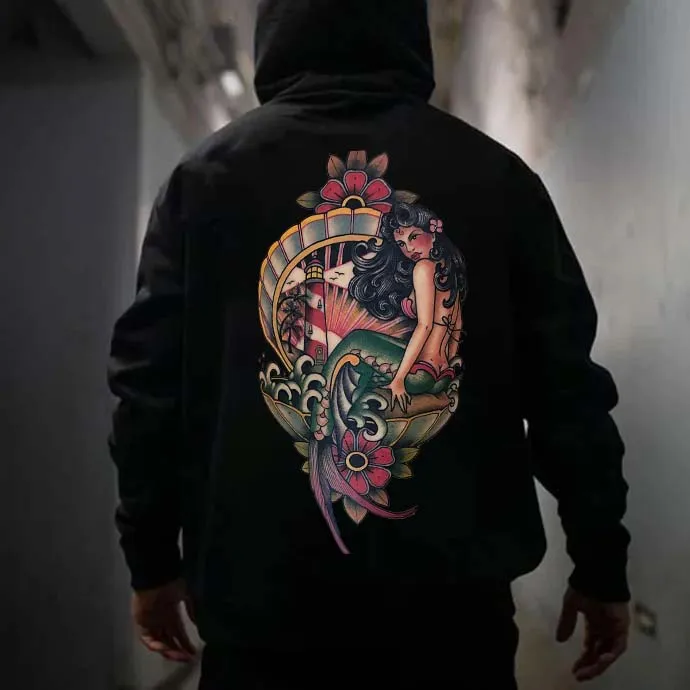 Lighthouse Keeper Print Men's Hoodie