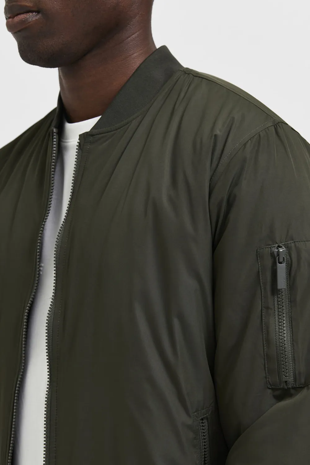 Dark Green Bomber Jacket