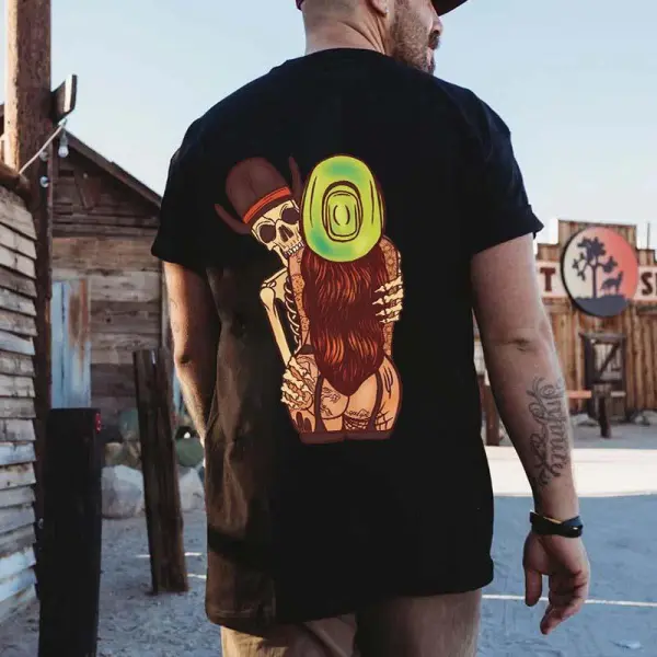 Bite Your Shoulder Printed Men's T-shirt