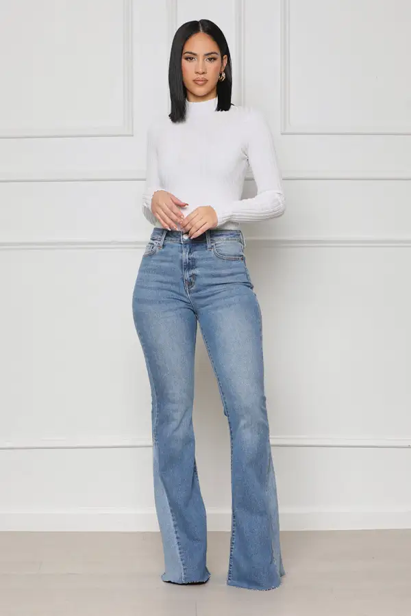 Dreaming Of Denim Bell Bottom Jeans- FINAL SALE