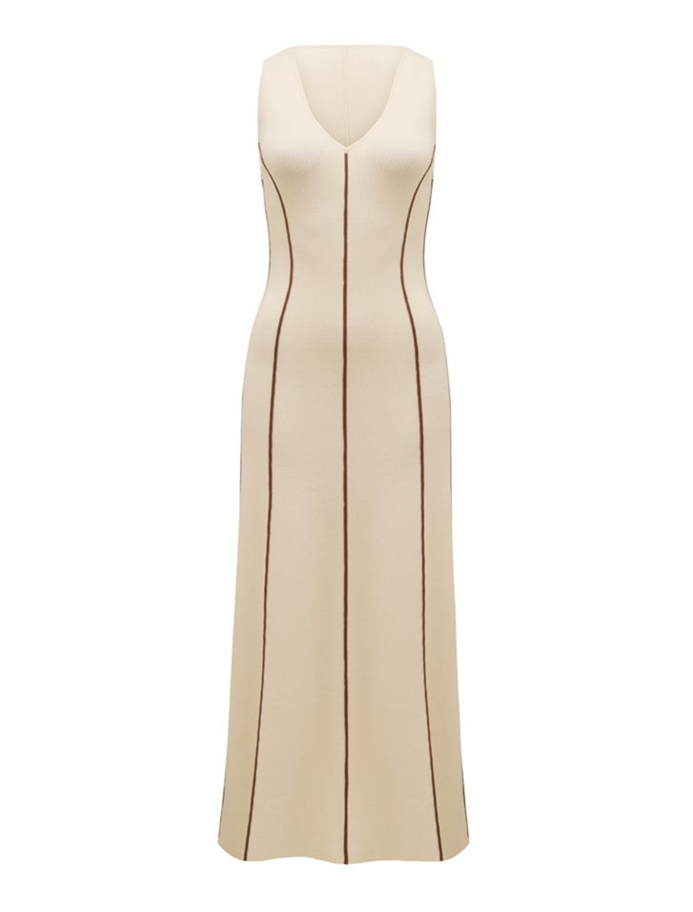 Miley Contrast Detail Midi Dress