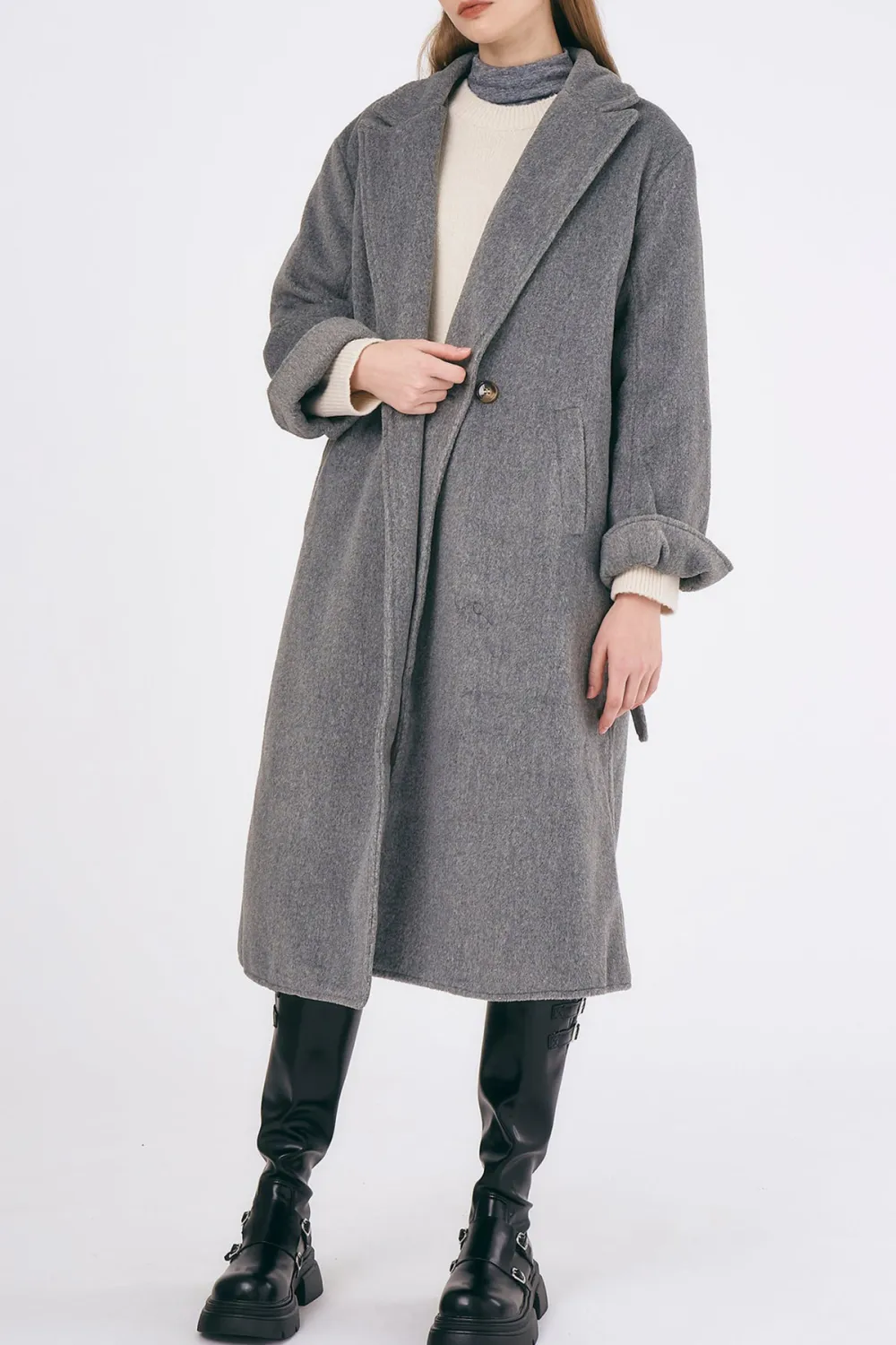 Abigail Belted Long Coat