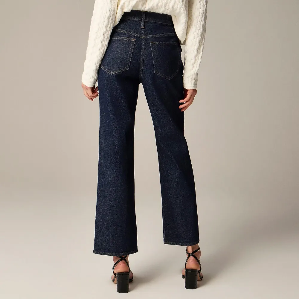 High-rise slim-wide jean semi-stretch