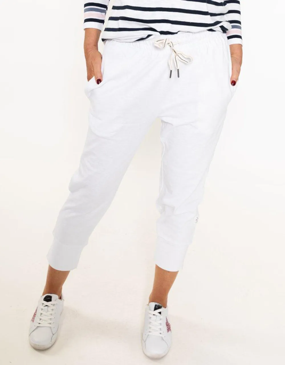 3/4 Brunch Pants - White