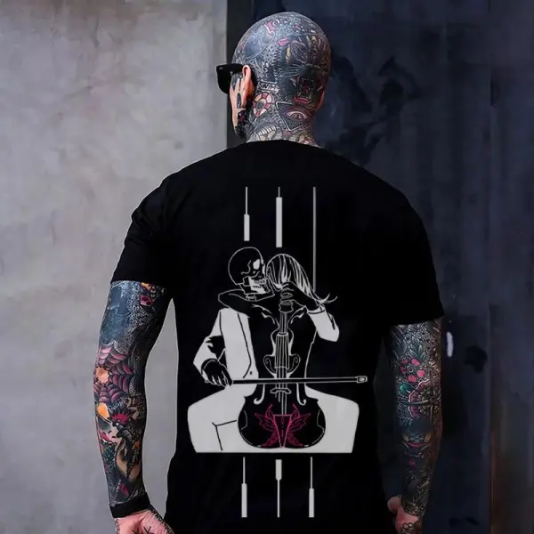The Love Of A Cellist Printed Men's T-shirt
