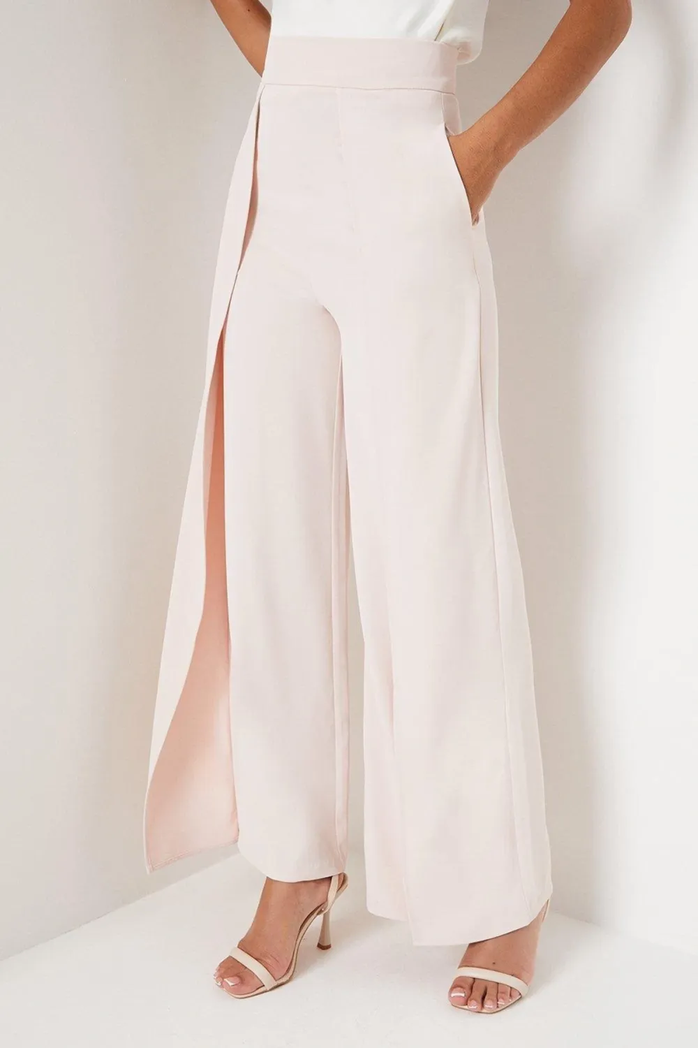 Overlay Wide Leg Trouser