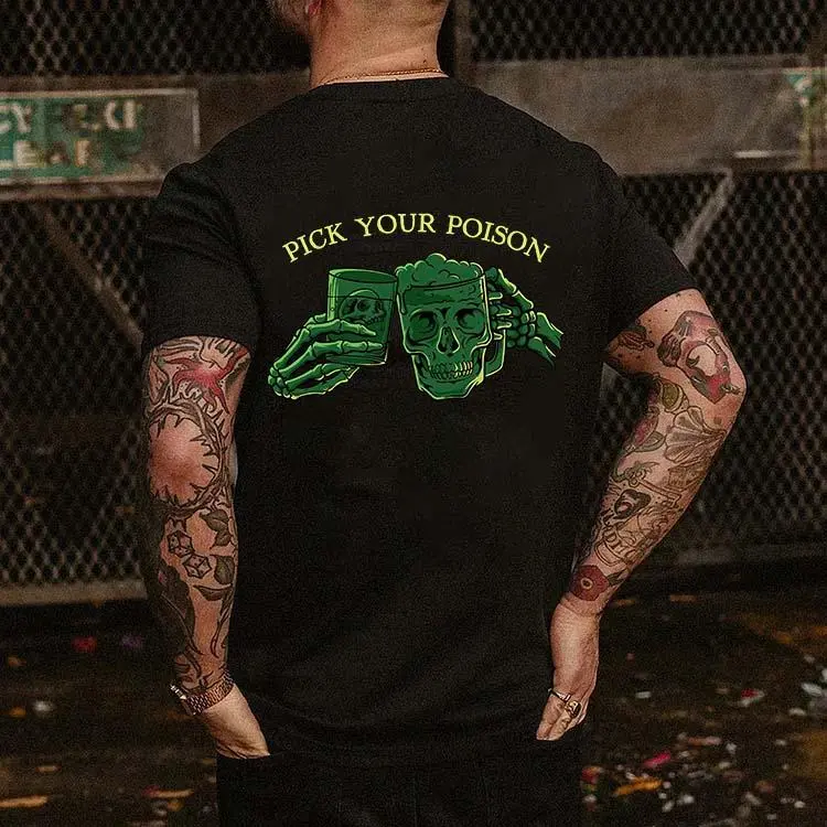 Pick Your Poison Printed Men's T-shirt