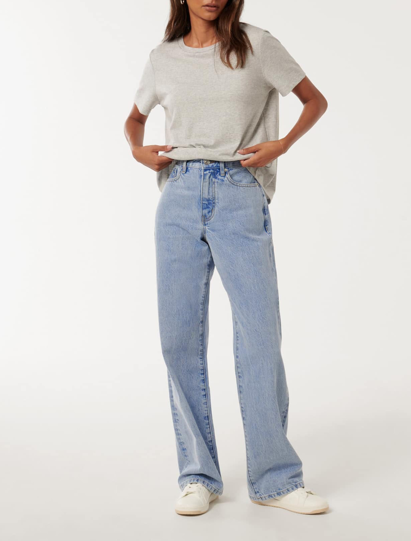 Sky Petite Straight-Leg Jeans