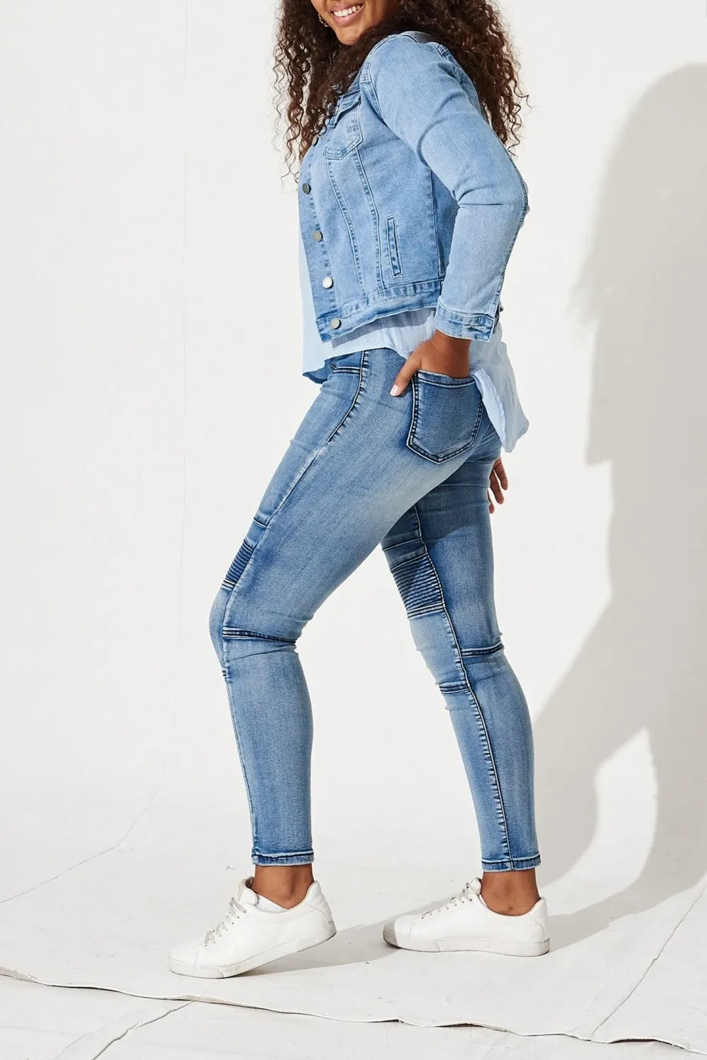 Light Blue High Waisted Skinny Jeans