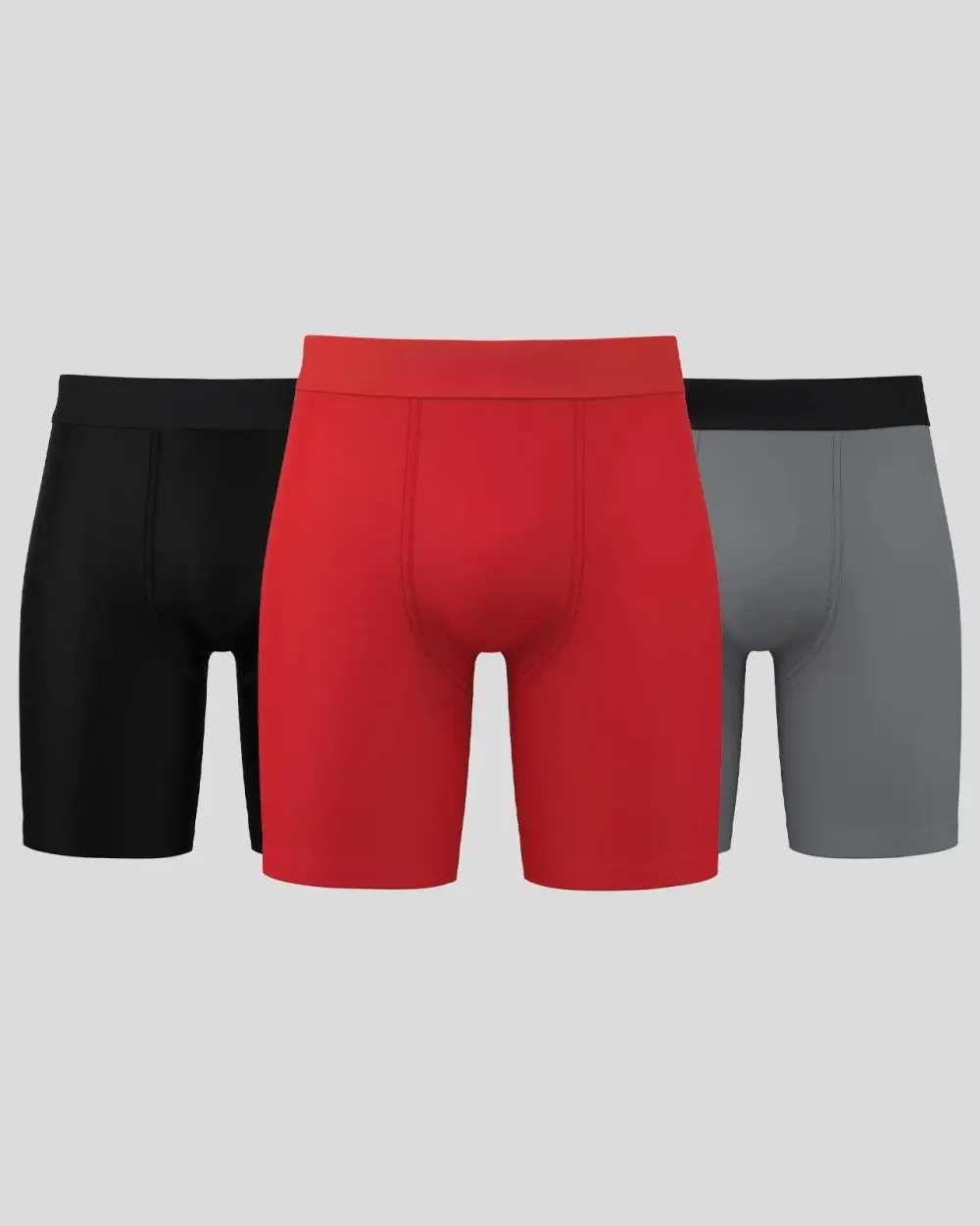 Solids 3 Pack - Red/Grey/Black