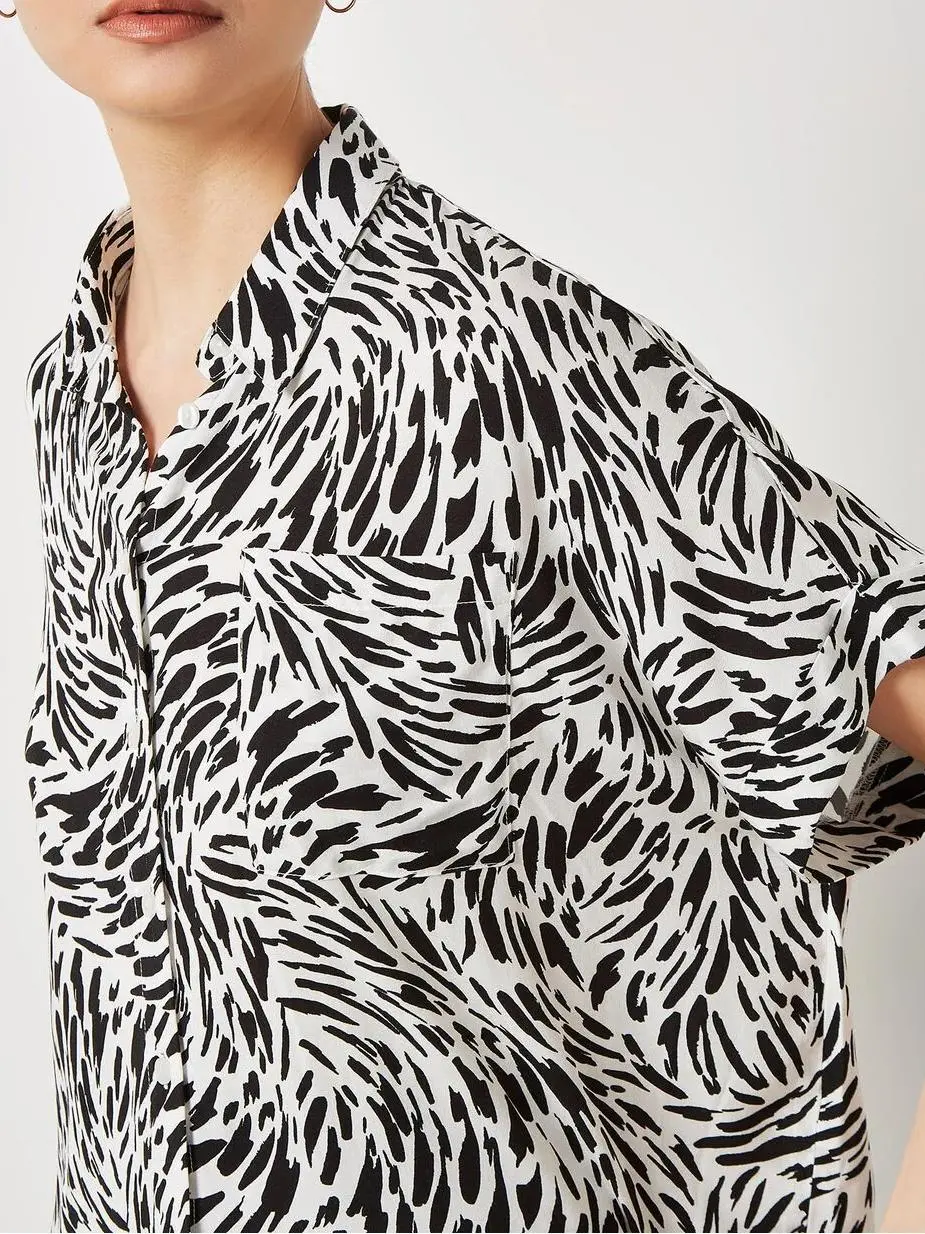 Brushstroke Print Shirt