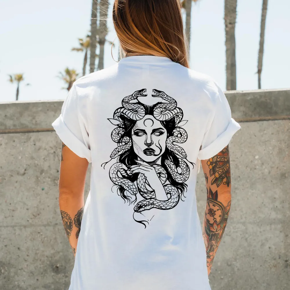 Vintage Medusa Printed Women's T-shirt