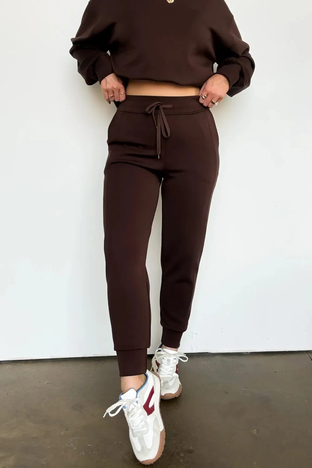 Sporty Chic Scuba Knit Joggers