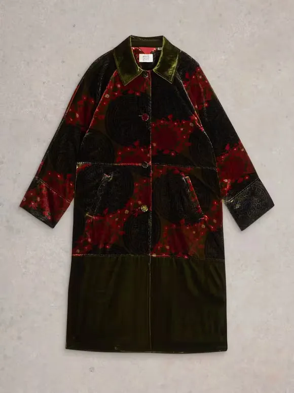 Freya Velvet Duster Coat