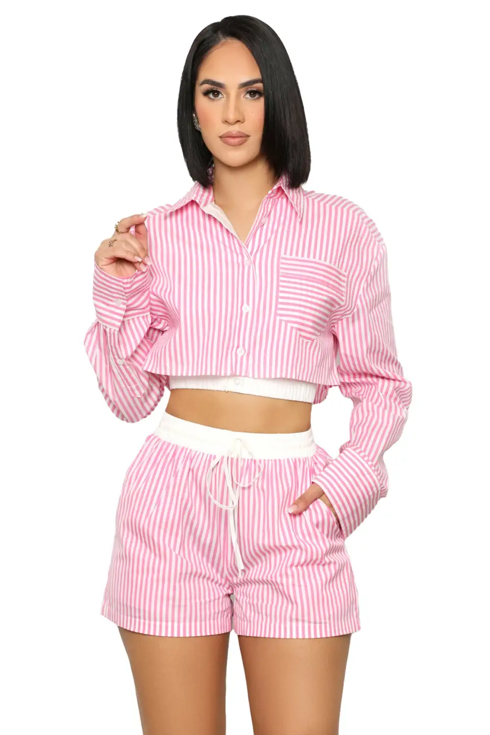 Candyland Stripe Short Set