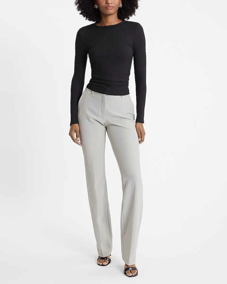 Editor Mid Rise Bootcut Pant - Sterling Silver