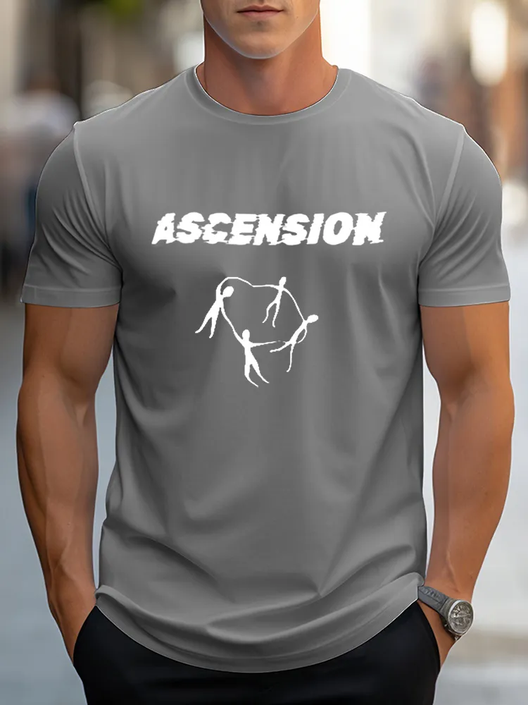 Men'S Ascension Pure Cotton Short-Sleeved T-Shirt