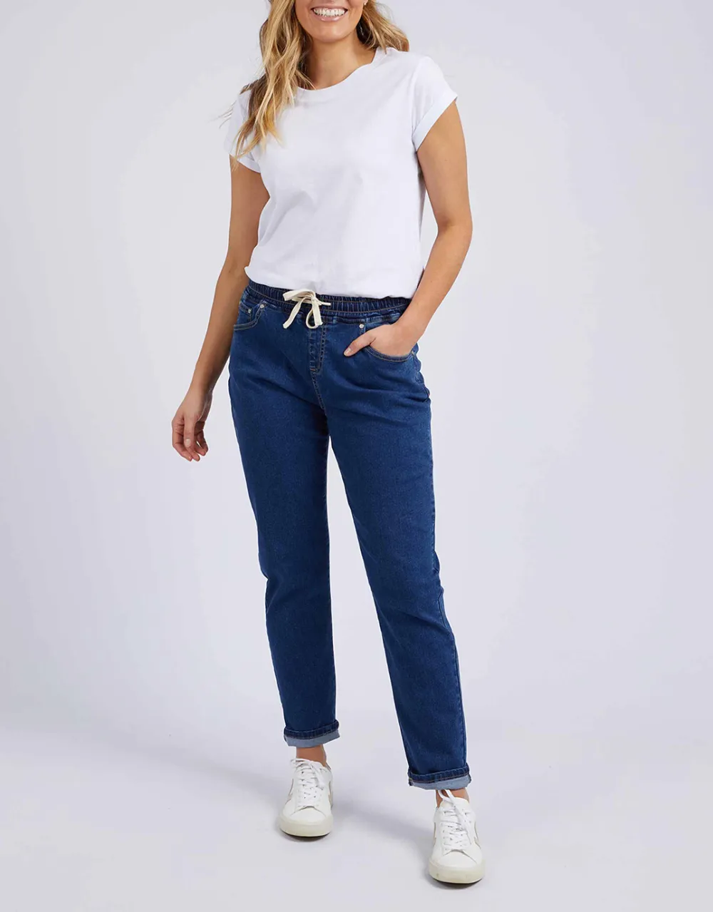 Juliette Jogger Jean - Vintage Blue