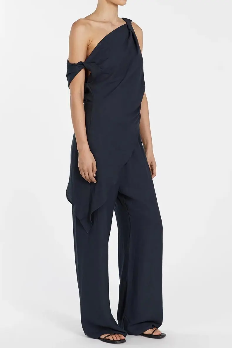 JOLIE SLATE MARLE DRAWSTRING PANT