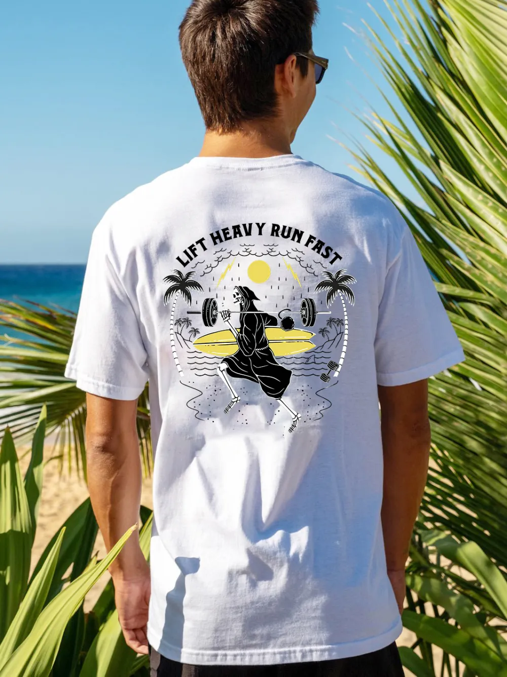 Lift Heavy Run Fast Printed Men's T-shirt