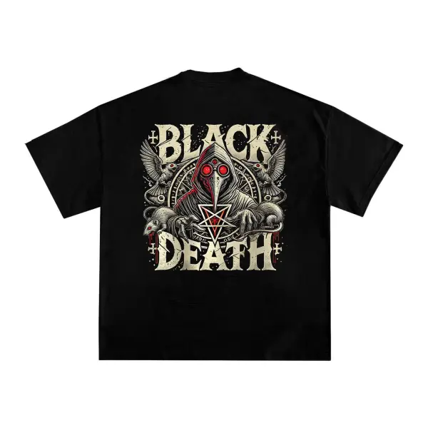 Black Death Printed Men's T-shirt