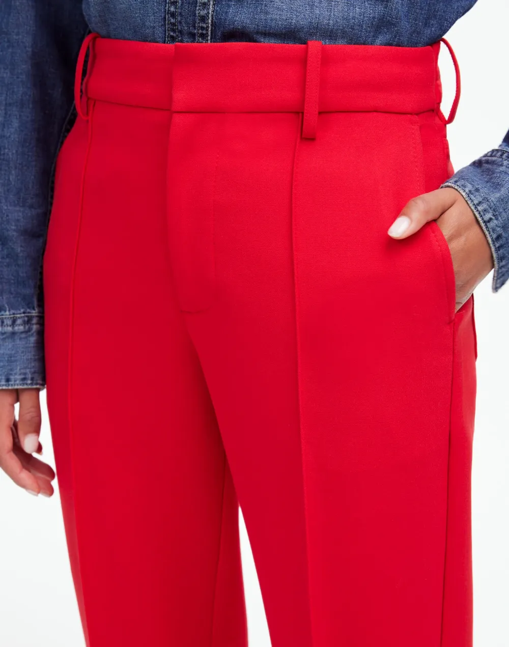 Mid-Rise Slim Ankle Pant