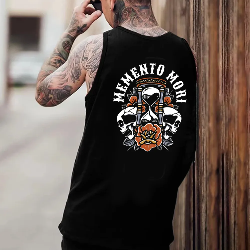 Memento Mori Print Men's Vest