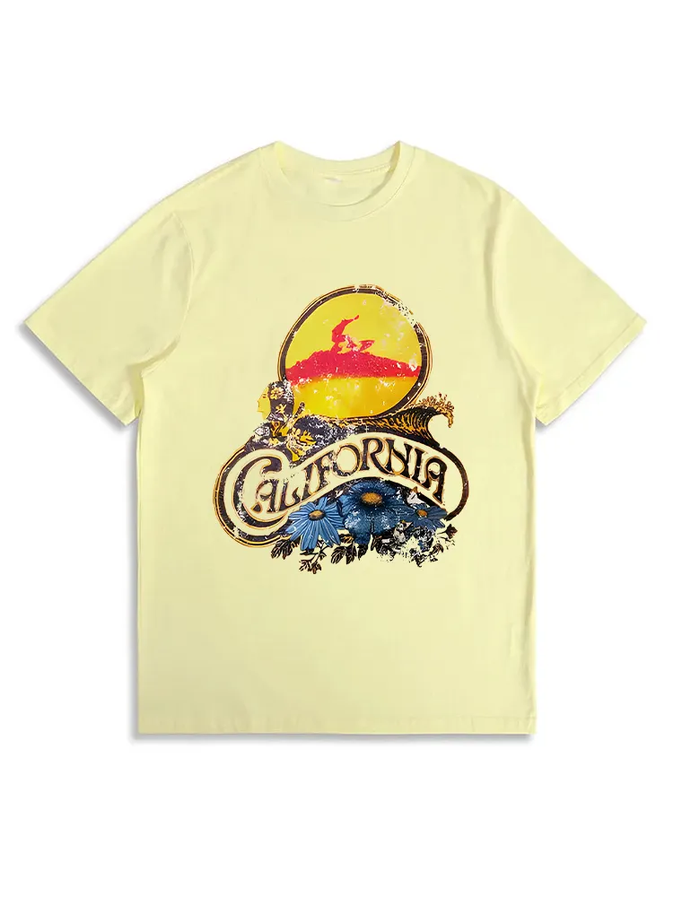 Surfing Surf Designer Hawaii Vintage Califonia T-Shirt