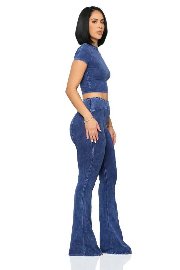 On The Move Piece Pant Set (Blue)